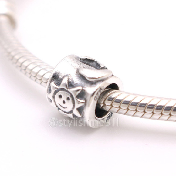 Authentic PANDORA Sun, Moon & Stars Charm - Picture 3 of 12